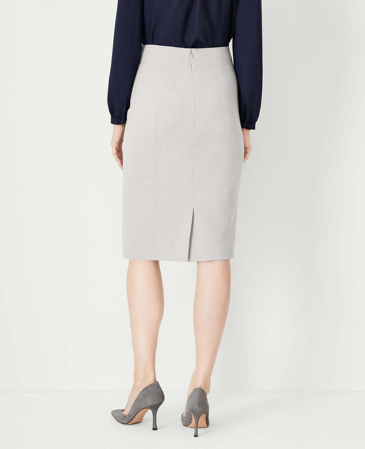 The Petite High Waist Seamed Pencil Skirt in Bi-Stretch