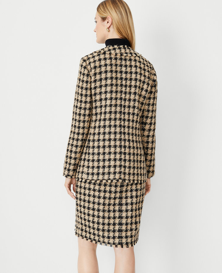 Tweed VNeck Cardigan Jacket