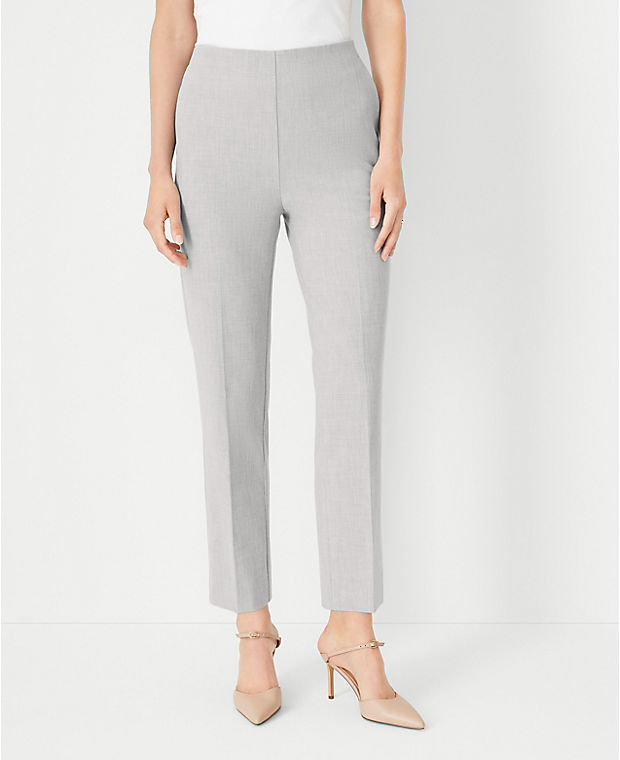 The Petite High Rise Side Zip Ankle Pant in Bi-Stretch - Curvy Fit