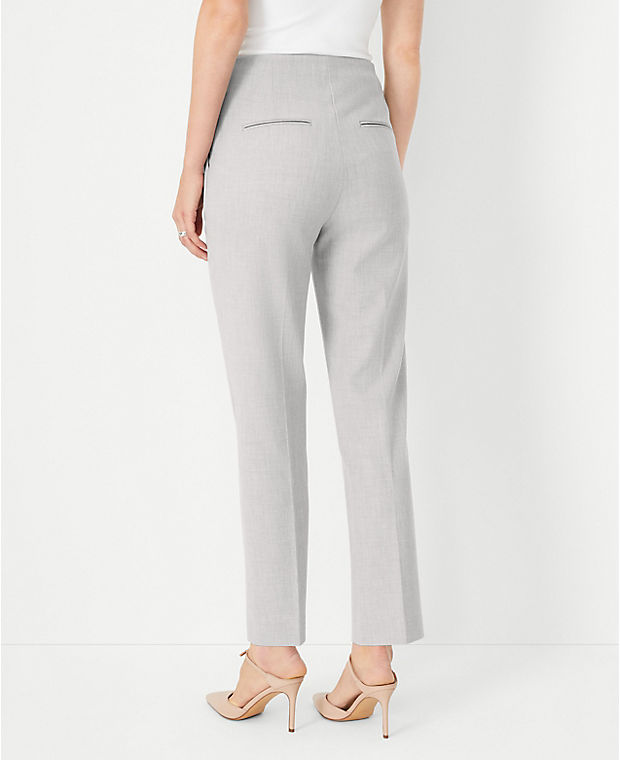 The Petite High Rise Side Zip Ankle Pant in Bi-Stretch - Curvy Fit