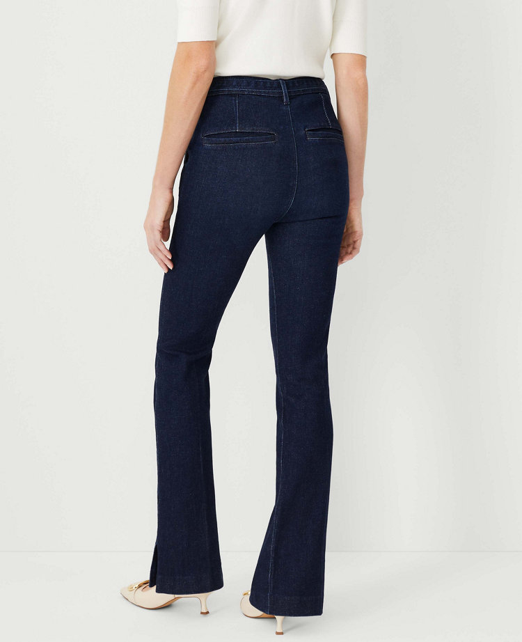 Ann Taylor Tie Waist Slim Jeans Classic Rinse Wash Women's