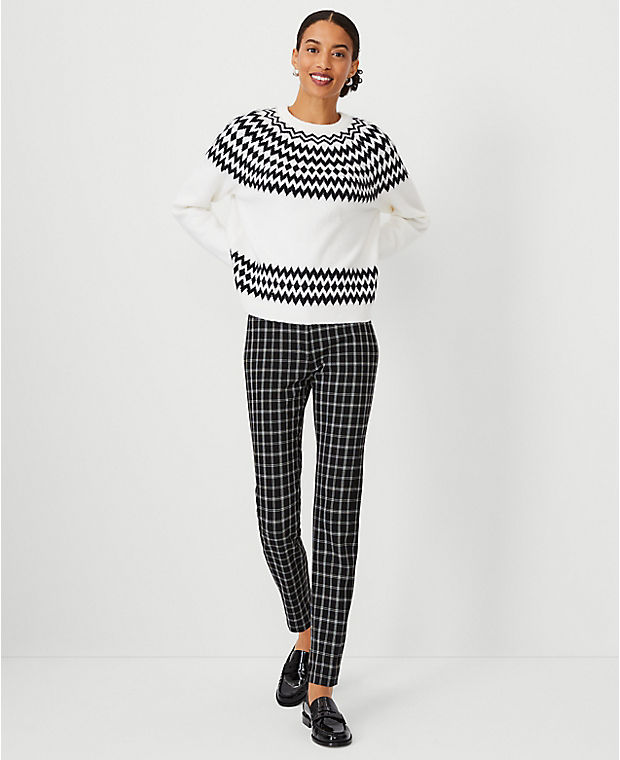 The Petite Audrey Pant in Check