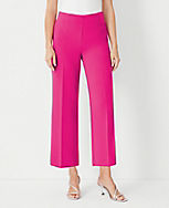 The Petite Wide Leg Crop Pant in Crepe carousel Product Image 1