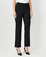 The Petite High Rise Side Zip Flare Ankle Pant in Sateen carousel Product Image 1