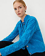 Relaxed Cable Sweater Jacket carousel Product Image 3