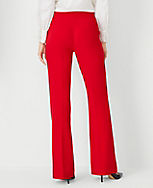 The Petite High Rise Side Zip Flare Trouser in Fluid Crepe carousel Product Image 2