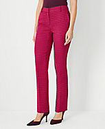 The Sophia Straight Pant in Houndstooth - Curvy Fit carousel Product Image 1