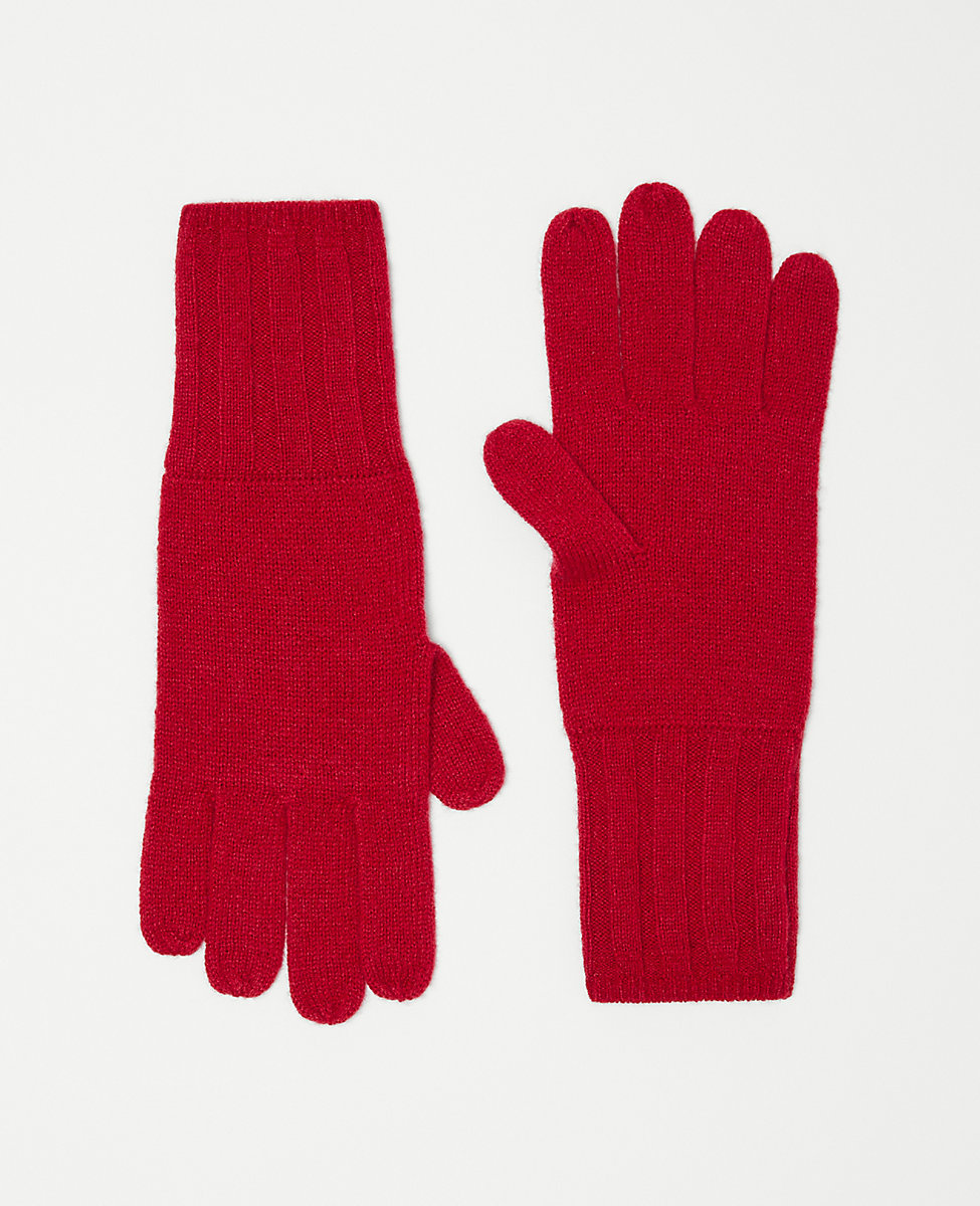 Ribbed Cashmere Gloves