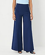 The Side Zip Wide Leg Pant in Ponte carousel Product Image 2