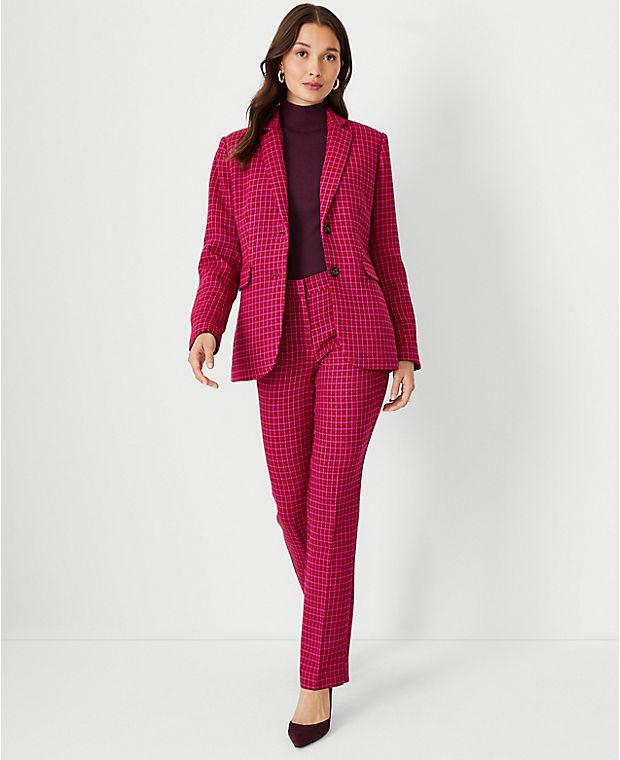 The Tall Sophia Straight Pant in Houndstooth