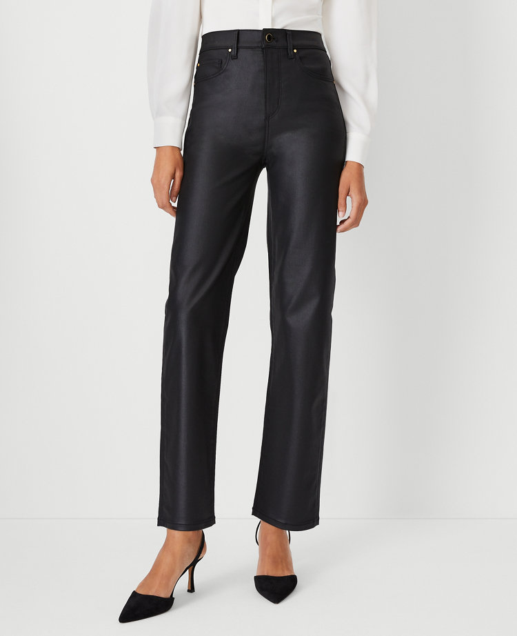 Petite sales coated trousers