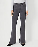 Mid Rise Boot Jeans in Mid Grey Wash - Curvy Fit carousel Product Image 1
