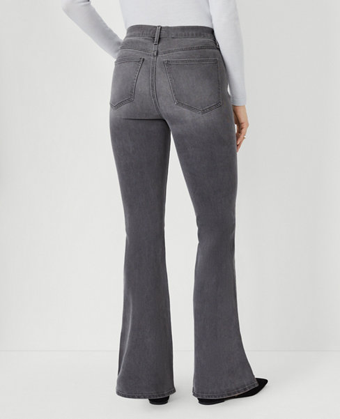 Mid Rise Boot Jeans in Mid Grey Wash - Curvy Fit