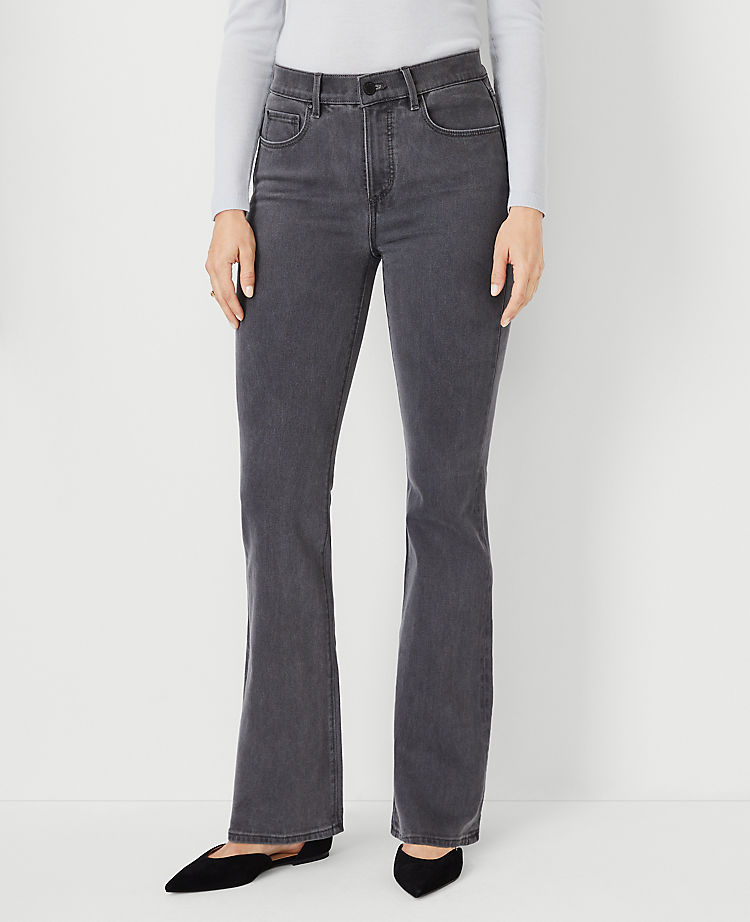 Tall Mid Rise Boot Jeans in Mid Grey Wash