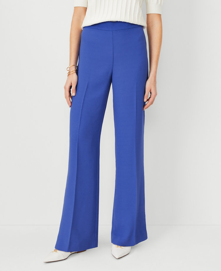 Side Zip Straight Pants In Crepe 