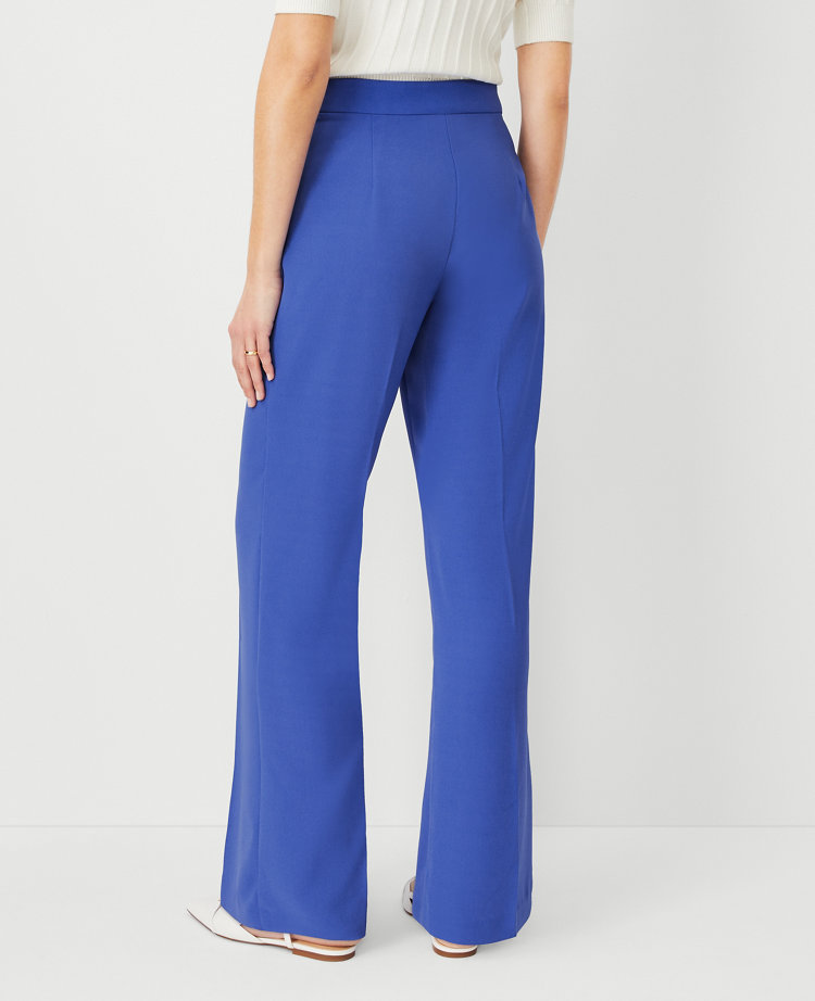 Side Zip Straight Pants in Crepe