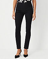 Mid Rise Skinny Jeans in Classic Black Wash - Curvy Fit carousel Product Image 1