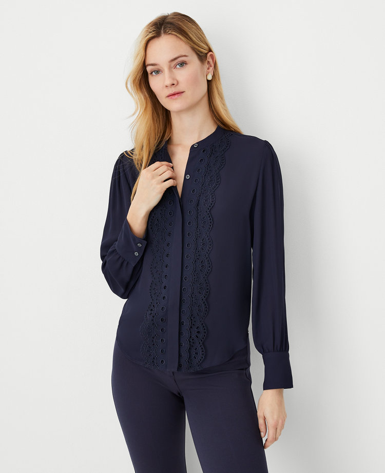 SIMONET EMBROIDERED SHIRT WITH PRINTED 珠珠刺繡襯衫