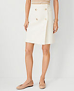 AT Weekend Mariner Denim Skirt in Ivory carousel Product Image 3
