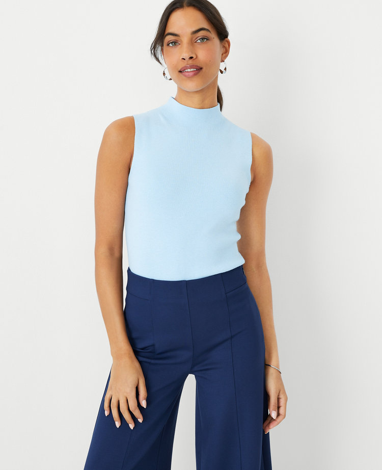 Annalise Sleeveless Turtleneck Sweater