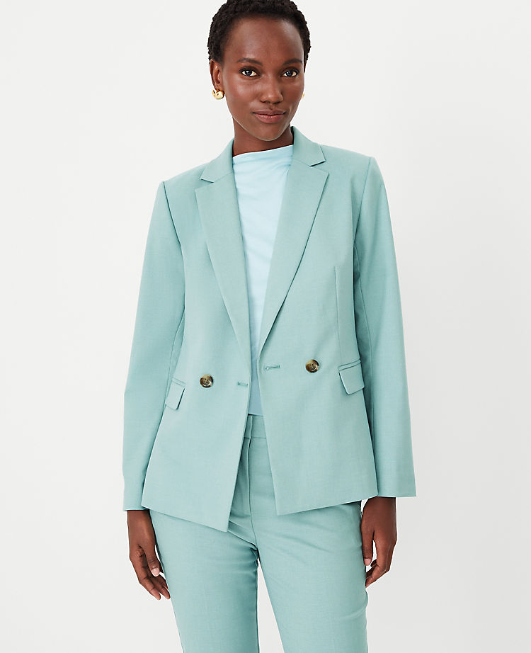 The Tailored Double Breasted Blazer in Texture