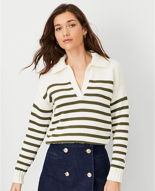 AT Weekend Chunky Collared Sweater