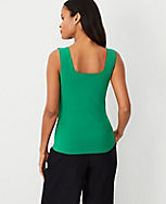 Refined Knit Square Neck Tank Top carousel Product Image 2
