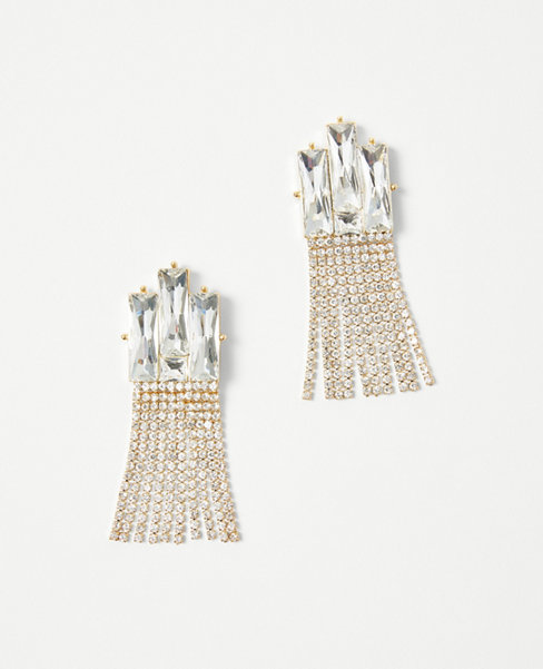 Rectangular Crystal Chandelier  Earrings