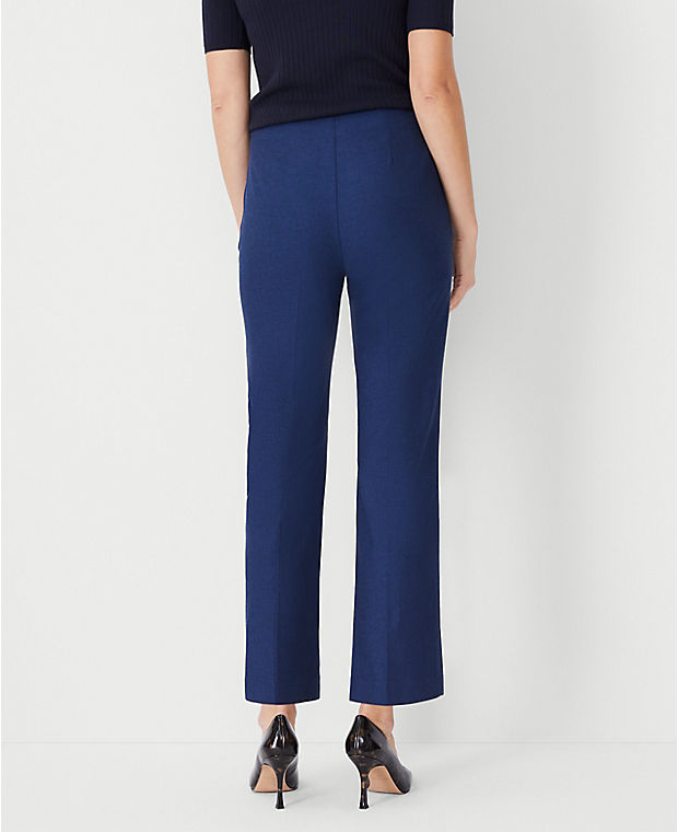 The Petite Side Zip Pencil Pant in Polished Denim
