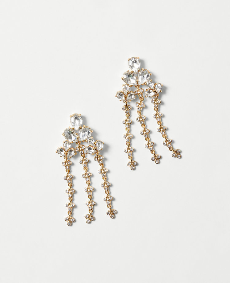 Pearlized Textured Flower Drop Earrings