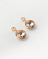Round Crystal Drop Earrings carousel Product Image 1