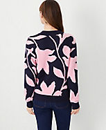 Petite Floral Wedge Sweater carousel Product Image 2