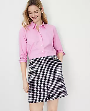 Petite Houndstooth Sailor Pocket Skirt carousel Product Image 1
