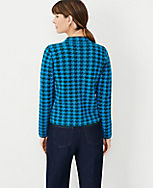 Petite Houndstooth Jacquard Sweater carousel Product Image 2