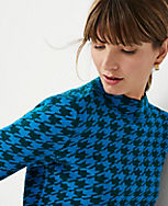 Petite Houndstooth Jacquard Sweater carousel Product Image 3