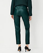 The Petite Eva Ankle Pant in Faux Leather - Curvy Fit carousel Product Image 2