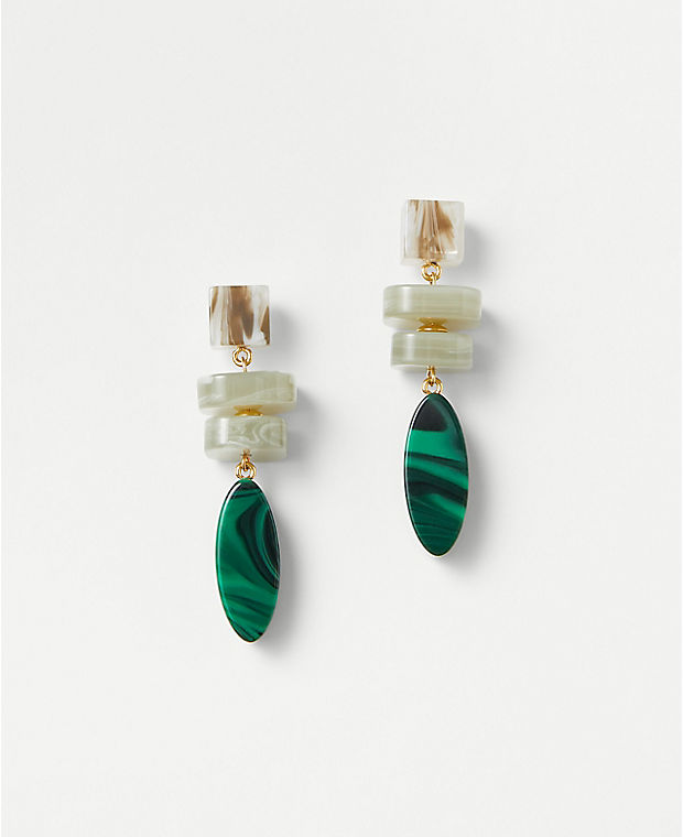 Italian Collection Stacked Drop Earrings