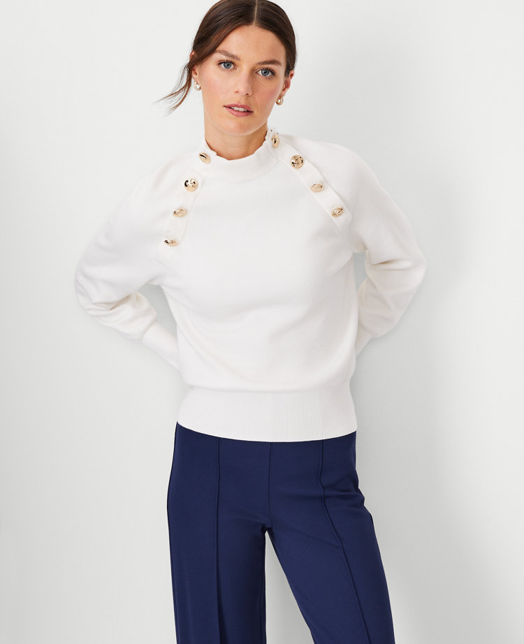 Women's petite outlet mock turtleneck