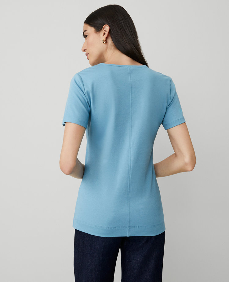 Pima Cotton Crew Neck Tee