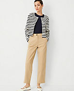 AT Weekend Seamed High Rise Straight Ankle Pants in Chino carousel Product Image 1
