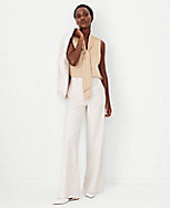 The Tall High Rise Wide Leg Pant in Textured Stretch carousel Product Image 1