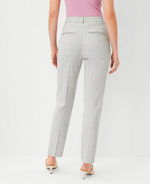 The High Rise Ankle Pant in Plaid - Curvy Fit