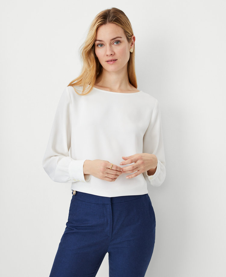 Cable Relaxed Boatneck Tunic Sweater