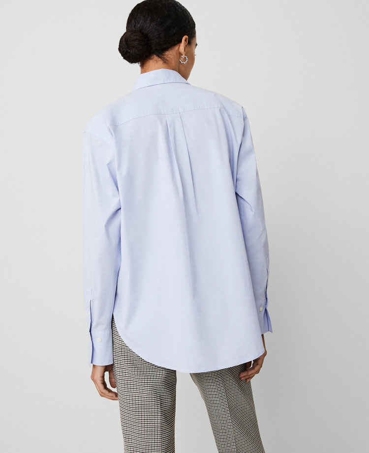 Petite Oversized Button Down Shirt