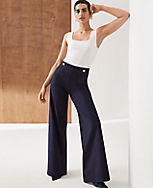 The Petite Sailor Palazzo Pant in Twill carousel Product Image 3