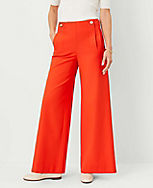 The Petite Sailor Palazzo Pant in Twill carousel Product Image 2