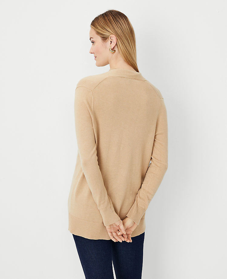 Petite Relaxed Open Cardigan