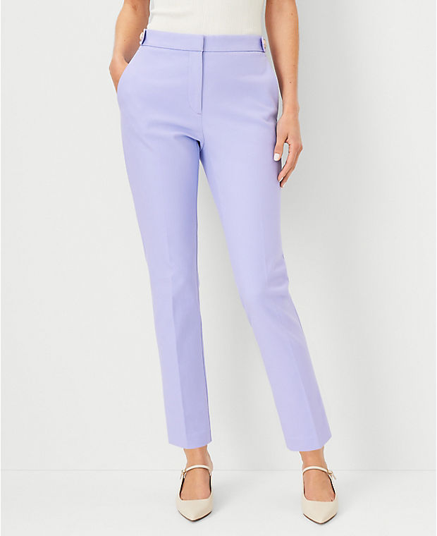 The Button Tab High Rise Eva Ankle Pant