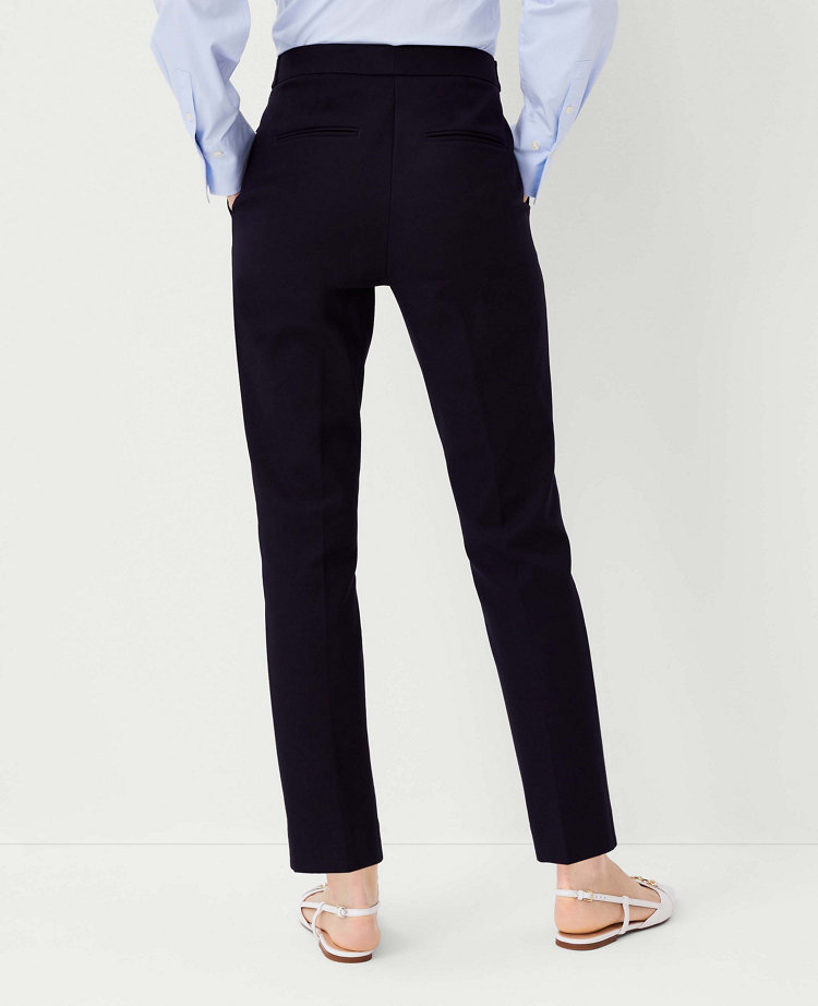 Ann Taylor The Petite Button Tab High Rise Eva Ankle Pant