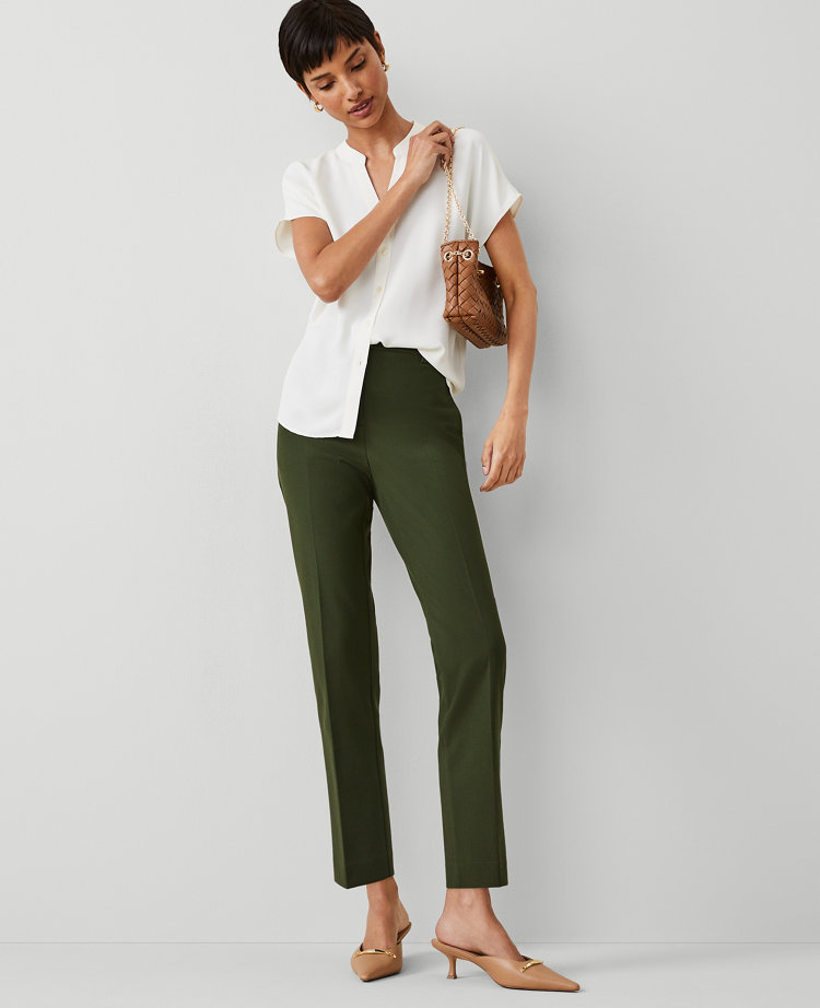 The Petite High Rise Eva Ankle Pant